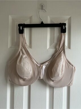 Olga Light Nude Full-Coverage Wireless-Look Bra